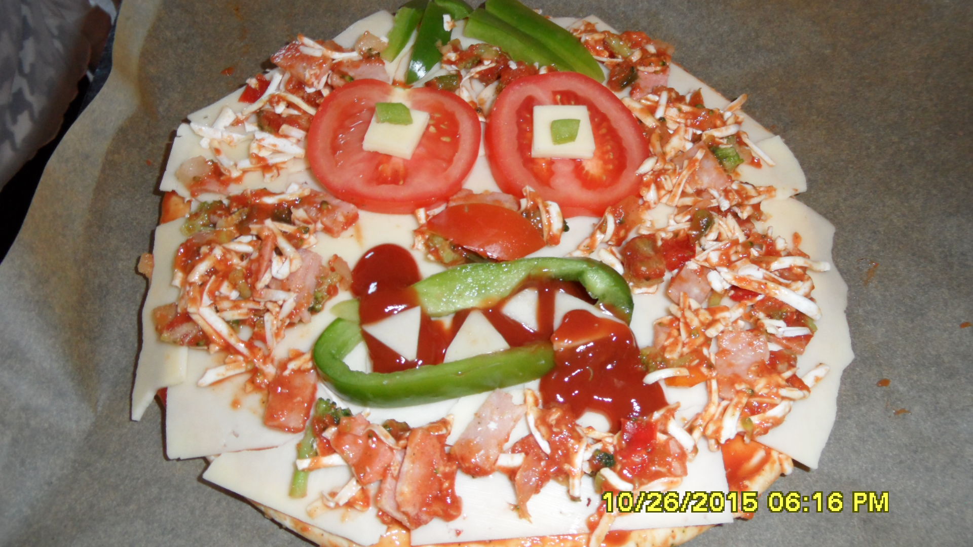 Čarodějná scary pizza